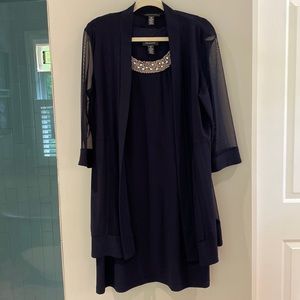 R&M Richards, size 12 dress, Navy